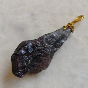 Unique Auralite Pendant with Gold Wire Wrap